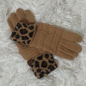 C.C. Boutique Animal Print Gloves